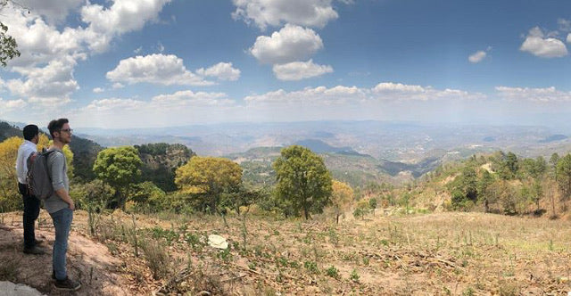 Michael and Josue Morales in Guatemala overlooking a beautiful vista.
