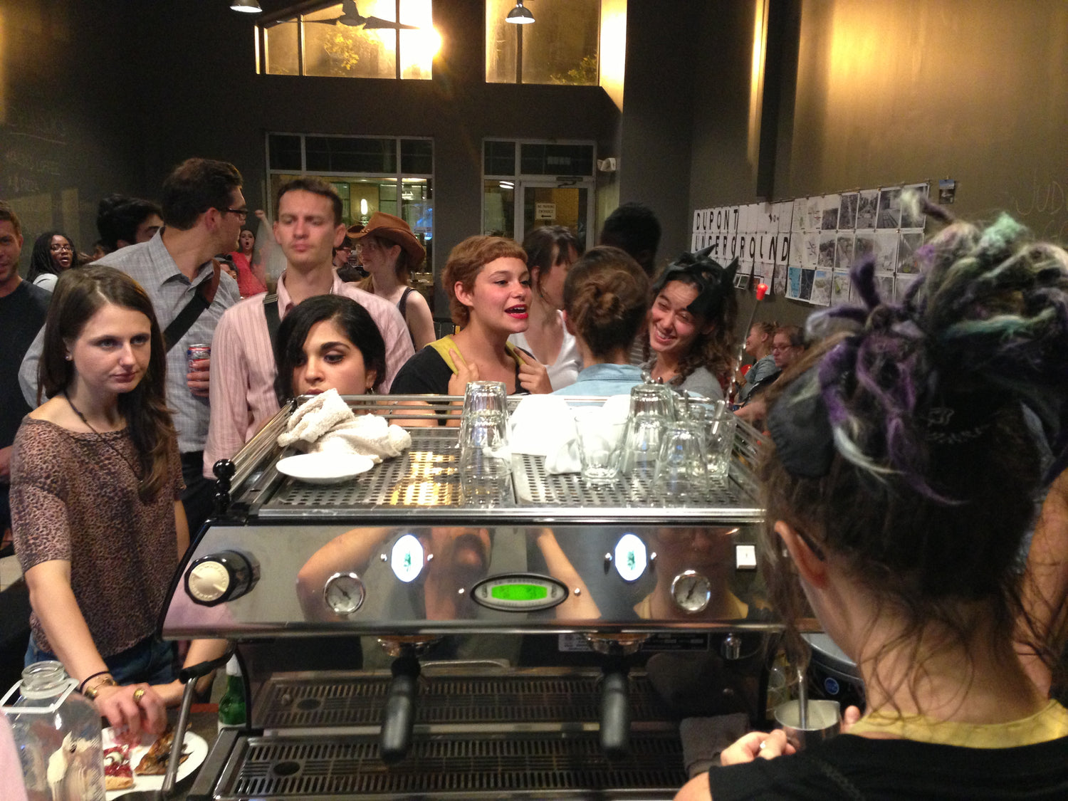 Group of baristas at a throwdown.