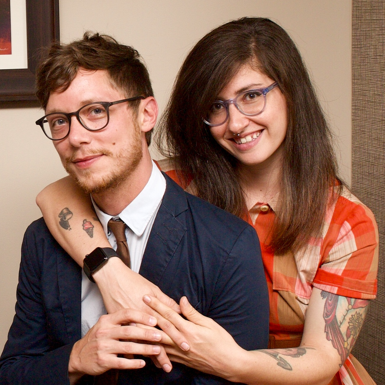 Michael and Mandy at a wedding.