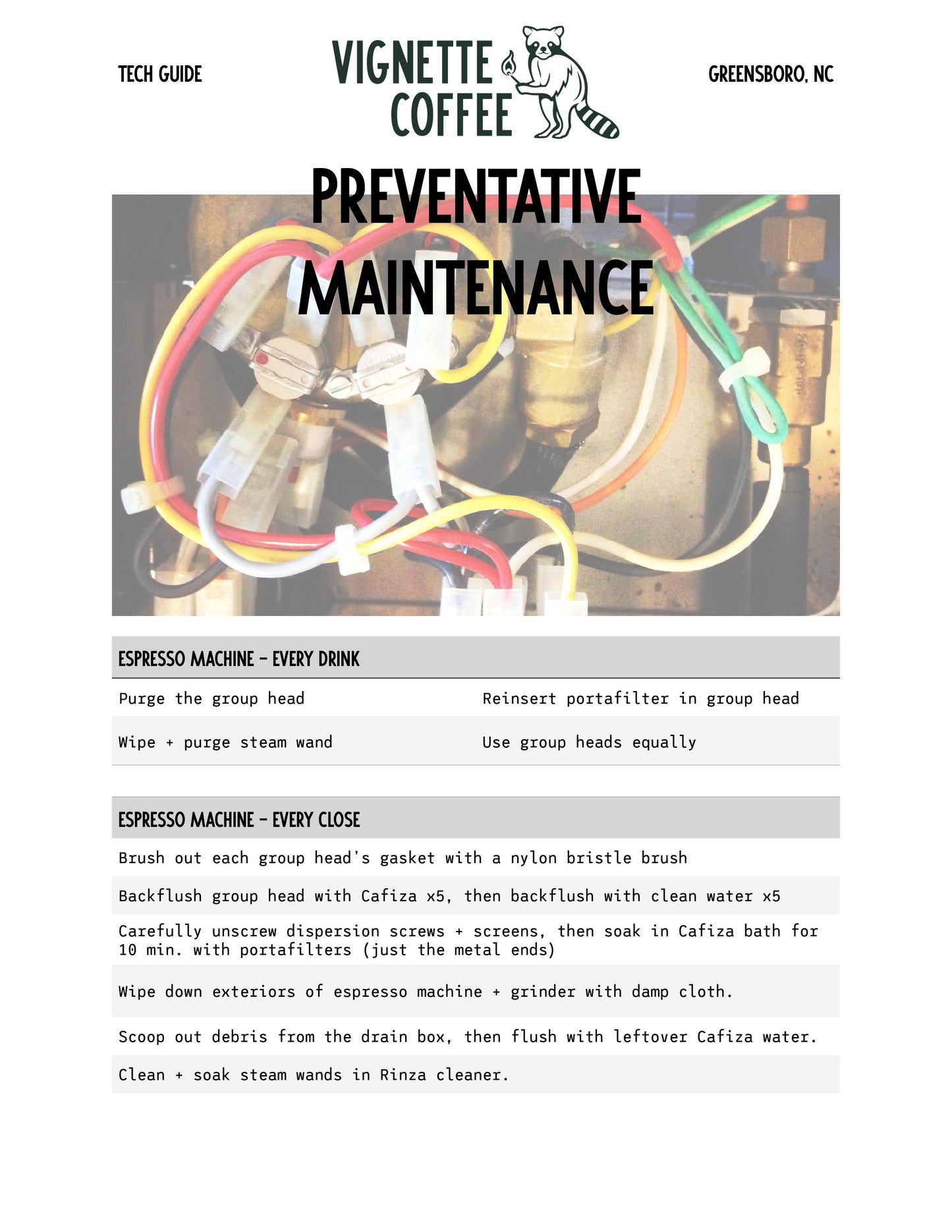 Preventative Maintenance Guide