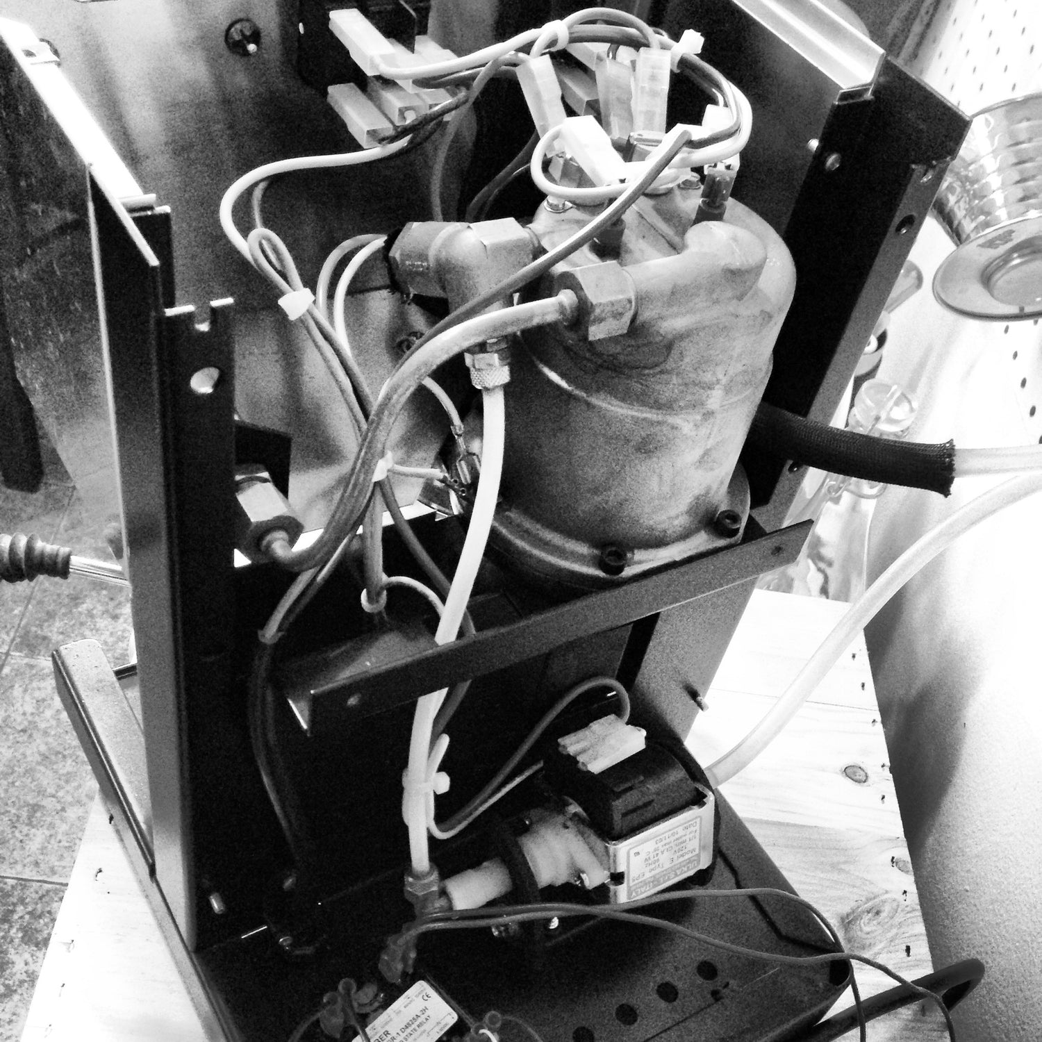 Vignette Coffee tech services fixing a Rancilio Silvia espresso machine