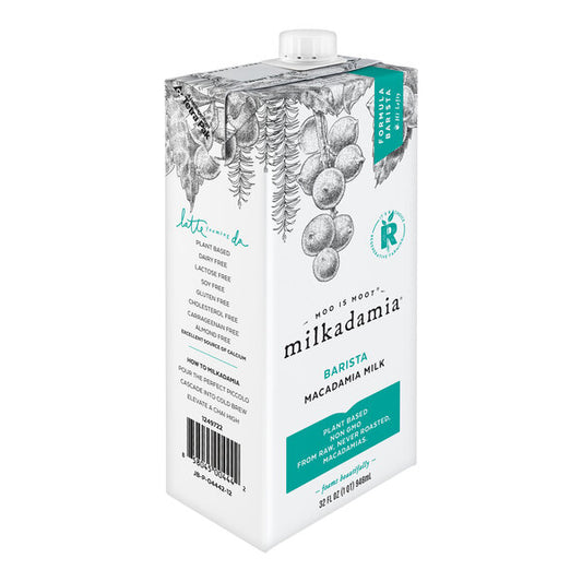 Milkadamia Macadamia Milk, Formula Barista, 32 fl oz