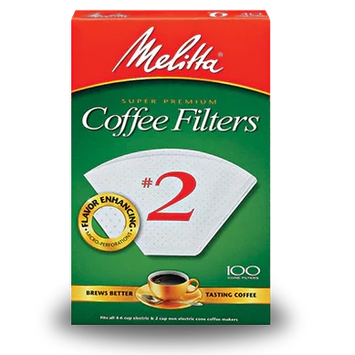 Photo courtesy of Espresso Parts. Image shows box of Melitta #2 white coffee filters.